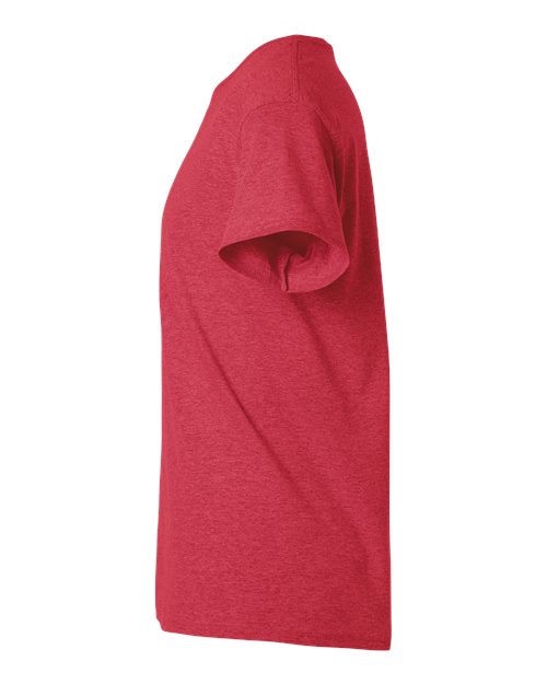 Gildan 3000 Heavyweight Cotton T-Shirt - Heather Red - side