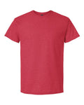 Gildan 3000 Heavyweight Cotton T-Shirt - Heather Red - flat front