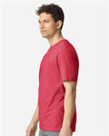 Gildan 3000 Heavyweight Cotton T-Shirt - Heather Red - model side