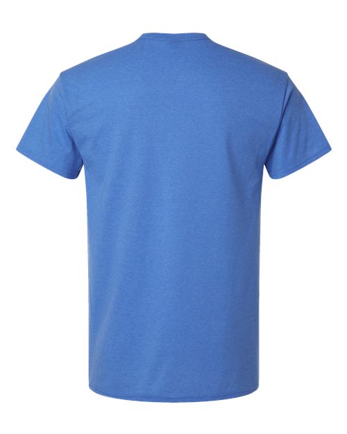 Gildan 3000 Heavyweight Cotton T-Shirt - Heather Royal - back