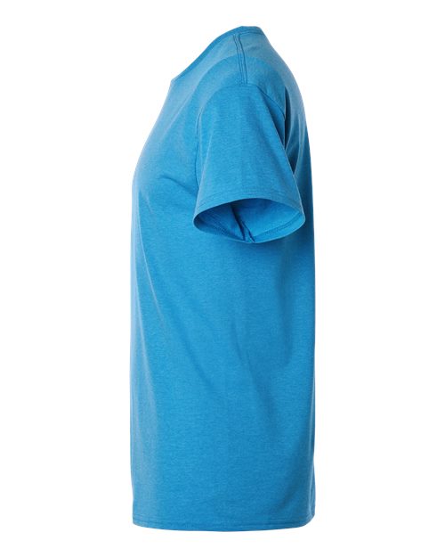 Gildan 3000 Heavyweight Cotton T-Shirt - Heather Sapphire - side