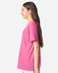 Gildan 3000B Youth Light Cotton T-Shirt - Azalea - model side