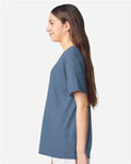 Gildan 3000B Youth Light Cotton T-Shirt - Indigo Blue - model side