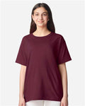Gildan 3000B Youth Light Cotton T-Shirt - Maroon - model front