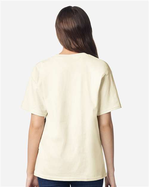 Gildan 3000B Youth Light Cotton T-Shirt - Off White - model back