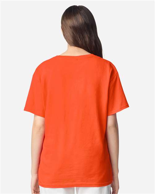 Gildan 3000B Youth Light Cotton T-Shirt - Orange - model back