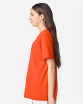 Gildan 3000B Youth Light Cotton T-Shirt - Orange - model side