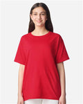 Gildan 3000B Youth Light Cotton T-Shirt - Red - model front