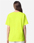 Gildan 3000B Youth Light Cotton T-Shirt - Safety Green - model back