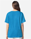 Gildan 3000B Youth Light Cotton T-Shirt - Sapphire - model back