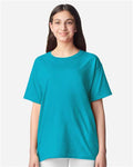 Gildan 3000B Youth Light Cotton T-Shirt - Tropical Blue - model front