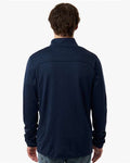 Columbia 213684 Men's Essential Hike Grid Fleece Full-Zip - Collegiate Navy - model back