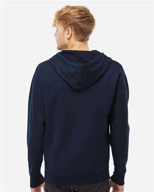 Independent Trading Co. SS4500Z Midweight Full-Zip Hooded Sweatshirt - Classic Navy - model back