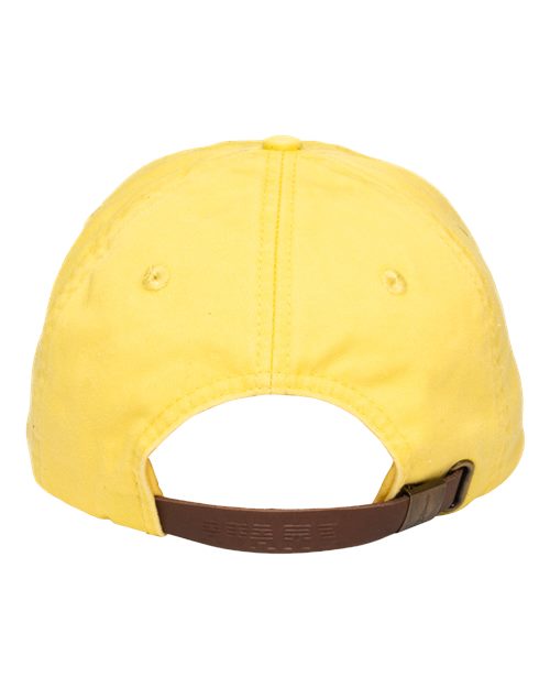 Adams Headwear LP101 Optimum Pigment-Dyed Dad Hat - Lemon - back