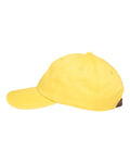 Adams Headwear LP101 Optimum Pigment-Dyed Dad Hat - Lemon - side
