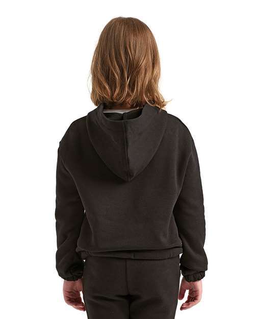 TriDri TD85B Youth Maria Hooded Sweatshirt - Black - model back