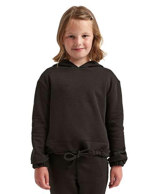 TriDri TD85B Youth Maria Hooded Sweatshirt - Black - model front