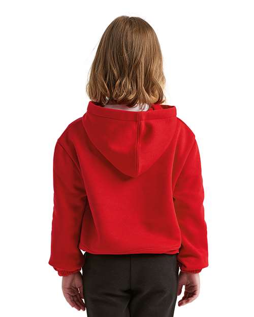 TriDri TD85B Youth Maria Hooded Sweatshirt - Fire Red - model back