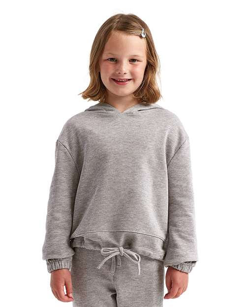 TriDri TD85B Youth Maria Hooded Sweatshirt - Heather Grey - model front