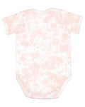 Rabbit Skins 4424EX Infant Fine Jersey Bodysuit - Extended Colors - Rose Tie Dye - back