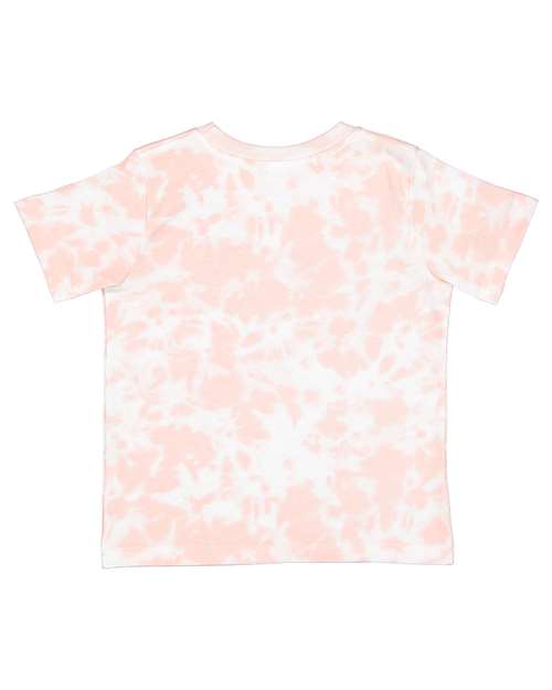Rabbit Skins 3321EX Toddler Fine Jersey Tee - Extended Colors - Rose Tie Dye - back