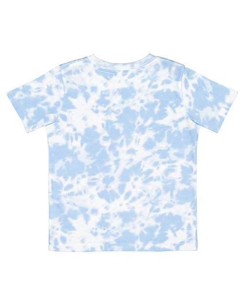 Rabbit Skins 3321EX Toddler Fine Jersey Tee - Extended Colors - Sky Tie Dye - back