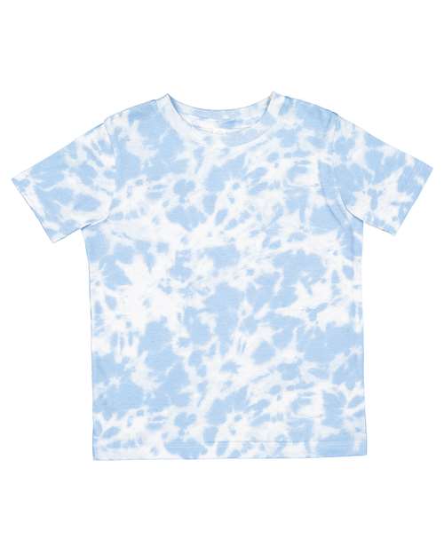 Rabbit Skins 3321EX Toddler Fine Jersey Tee - Extended Colors - Sky Tie Dye - front