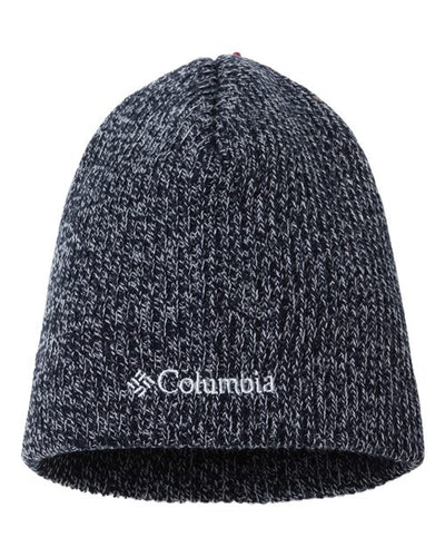Columbia 118518 Whirlibird Watch Cap Beanie - Dark Nocturnal/ White Marled - front