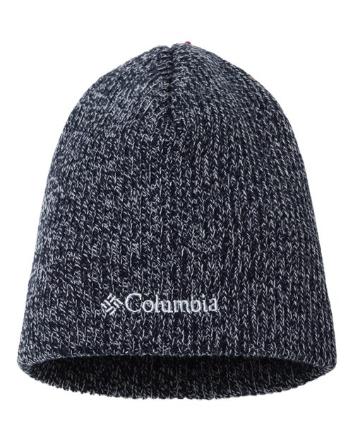 Columbia 118518 Whirlibird Watch Cap Beanie - Dark Nocturnal/ White Marled - front