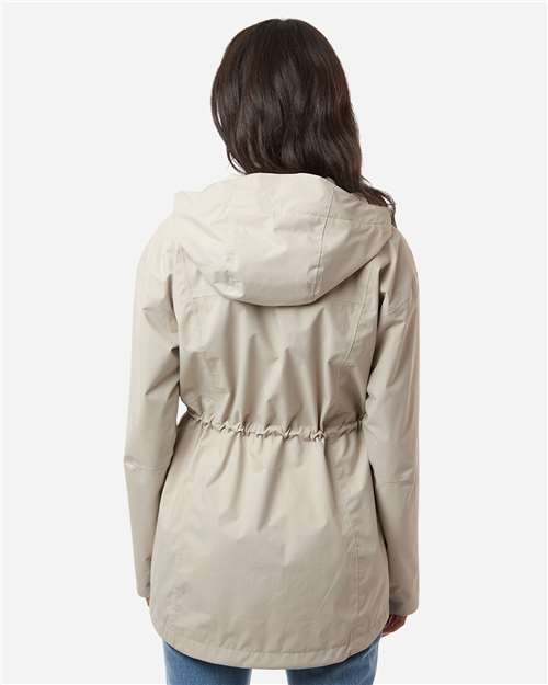 Columbia 211390 Women's Hikebound II Long Jacket - Dark Stone - model back
