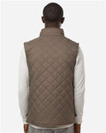 Weatherproof 207359 Men's Vintage Diamond Quilted Vest - Driftwood - model back