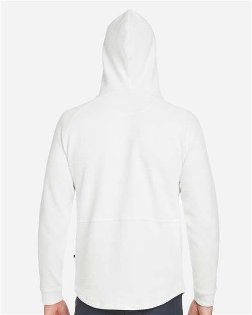Swannies SWC100 Unisex Camden Hooded Pullover - Vintage White - model back