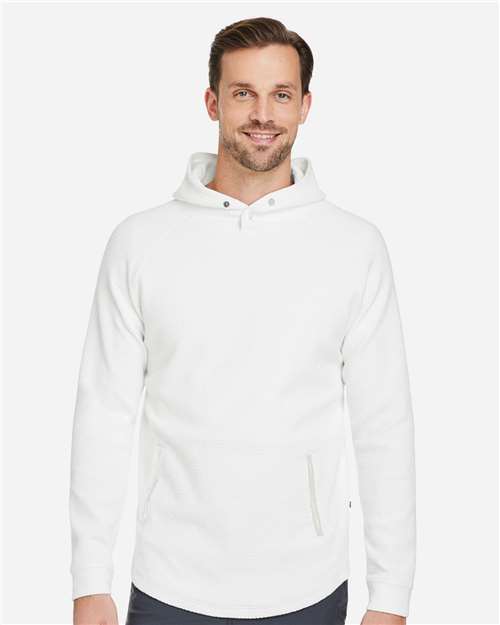 Swannies SWC100 Unisex Camden Hooded Pullover - Vintage White - model front