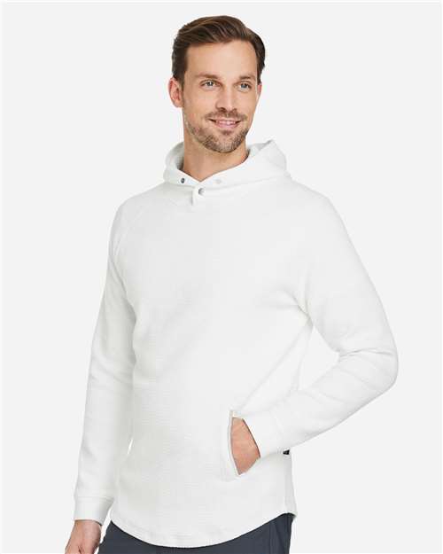 Swannies SWC100 Unisex Camden Hooded Pullover - Vintage White - model side