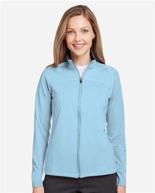 Swannies SWF400L Women's Cora Full-Zip Jacket - Sky - model front