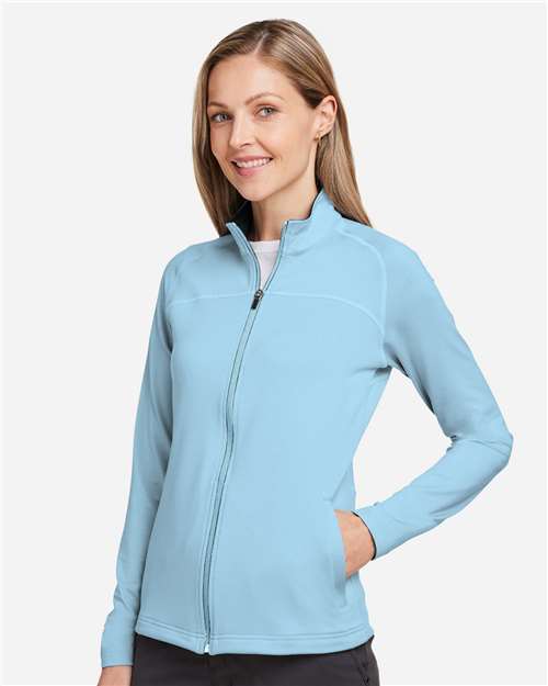 Swannies SWF400L Women's Cora Full-Zip Jacket - Sky - model side