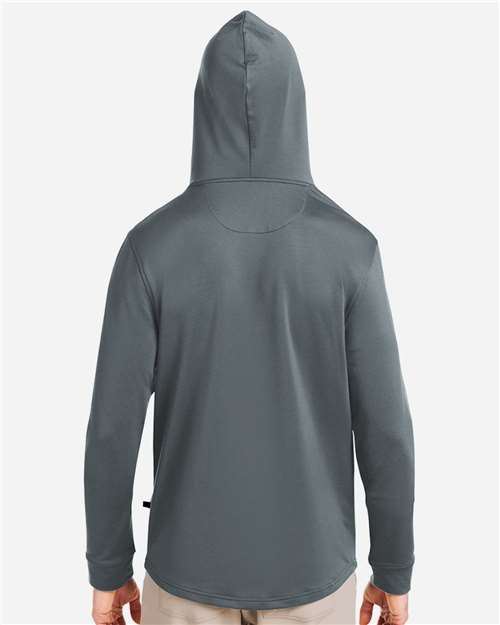 Swannies SWI600 Men's Ivy Hooded Sweatshirt - Graphite - model back