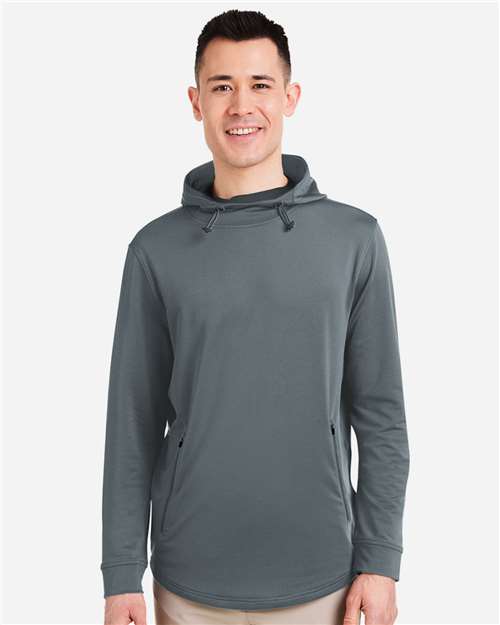 Swannies SWI600 Men's Ivy Hooded Sweatshirt - Graphite - model front