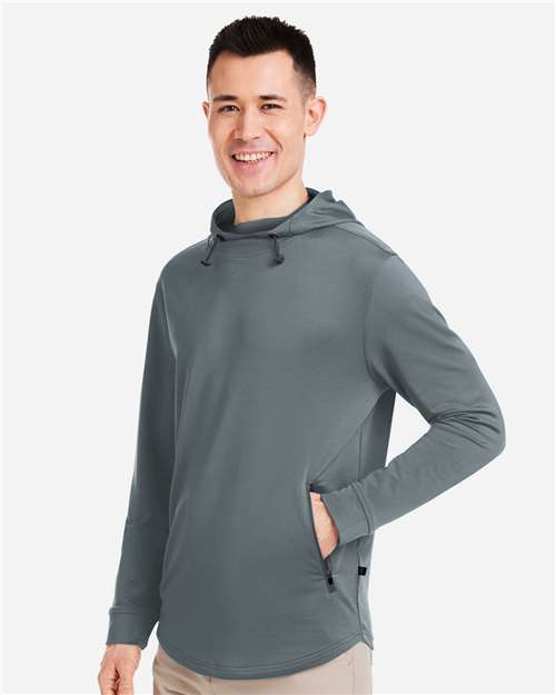 Swannies SWI600 Men's Ivy Hooded Sweatshirt - Graphite - model side