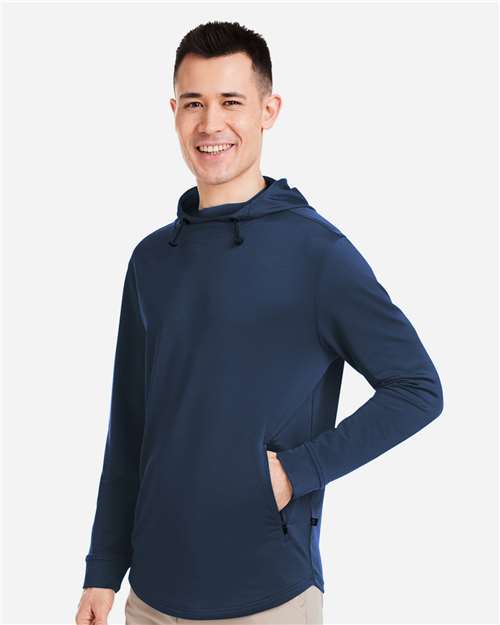 Swannies SWI600 Men's Ivy Hooded Sweatshirt - Navy - model side