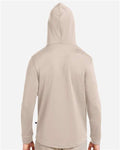 Swannies SWI600 Men's Ivy Hooded Sweatshirt - Tan - model back