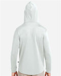 Swannies SWI600 Men's Ivy Hooded Sweatshirt - Glacier/ Glacier - model back