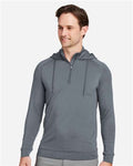 Swannies SWV600 Unisex Vandyke Quarter-Zip Hooded Pullover - Graphite - model front