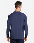HUK H12L009 Men's LoPro Pursuit Long Sleeve T-Shirt - Naval Academy - model back
