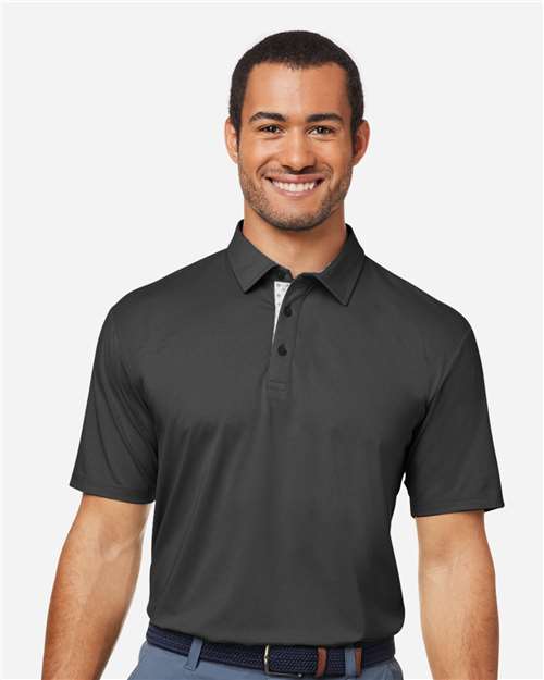 Swannies SW2001 Men's James H Polo - Black Heather - model front