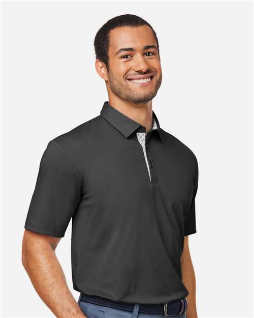 Swannies SW2001 Men's James H Polo - Black Heather - model side