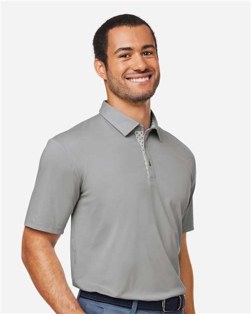 Swannies SW2001 Men's James H Polo - Grey Heather - model side