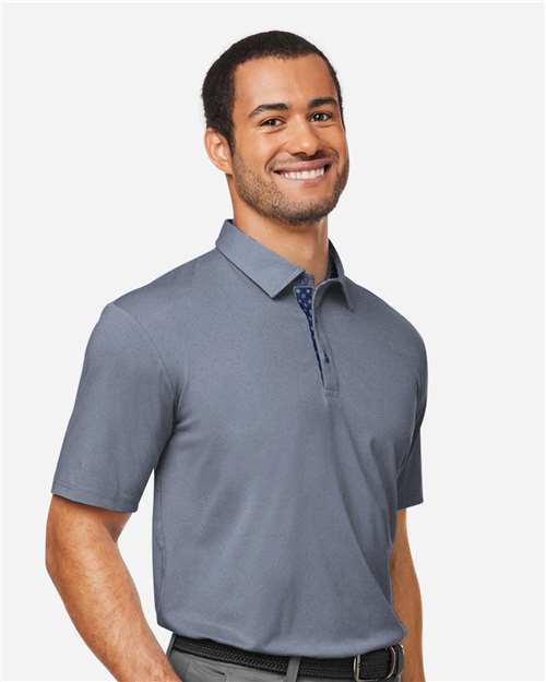 Swannies SW2001 Men's James H Polo - Navy Heather - model side