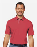 Swannies SW2001 Men's James H Polo - Red Heather - model front