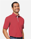 Swannies SW2001 Men's James H Polo - Red Heather - model side